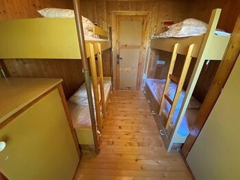 Main cabin -&amp;#160;bedroom with two bunk beds (sleeps four)