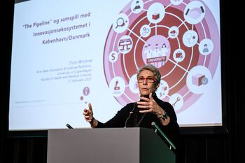 Trine Winterø, Vice-Dean for Innovation and External Relations, Faculty of Health and Medical Sciences, University of Copenhagen shared experiences from «The Pipeline» and interaction with the innovation ecosystem in Copenhagen/Denmark.