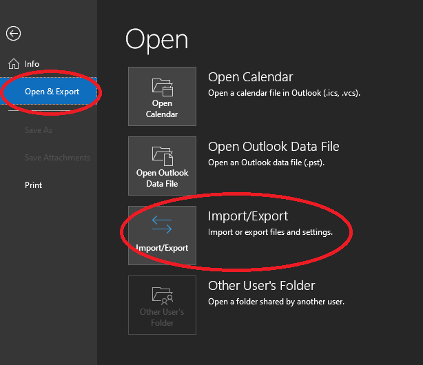 import calendar to outlook from pst