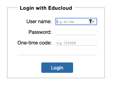 screenshot of the login page for the metadata manager