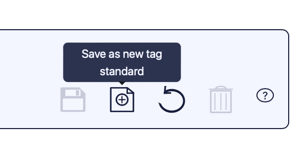screenshot of save new tag standard icon