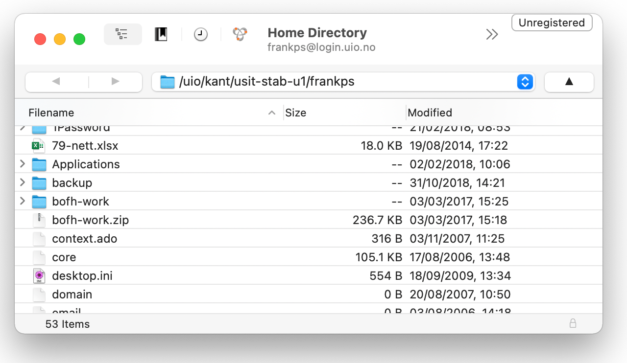 Accessing Files On Your Home Directory University Of Oslo