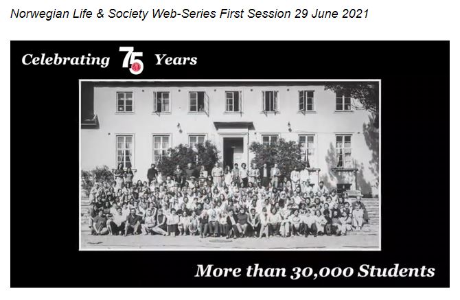 Capture from a history webinar about the ISS 75 years celebration.