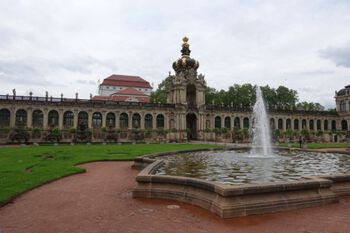 Del av Zwingerpalasset i Dresden