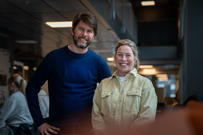 Studiekonsulent Simen Sveen Gudbrandson og universitetslektor Ida Tidemann