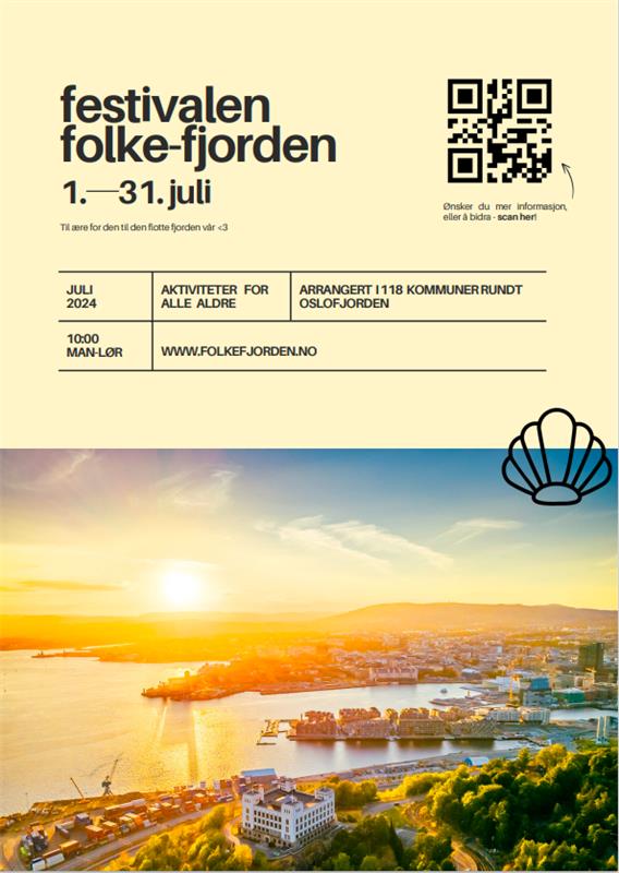 Poster announcing Festivalen Folke-Fjorden