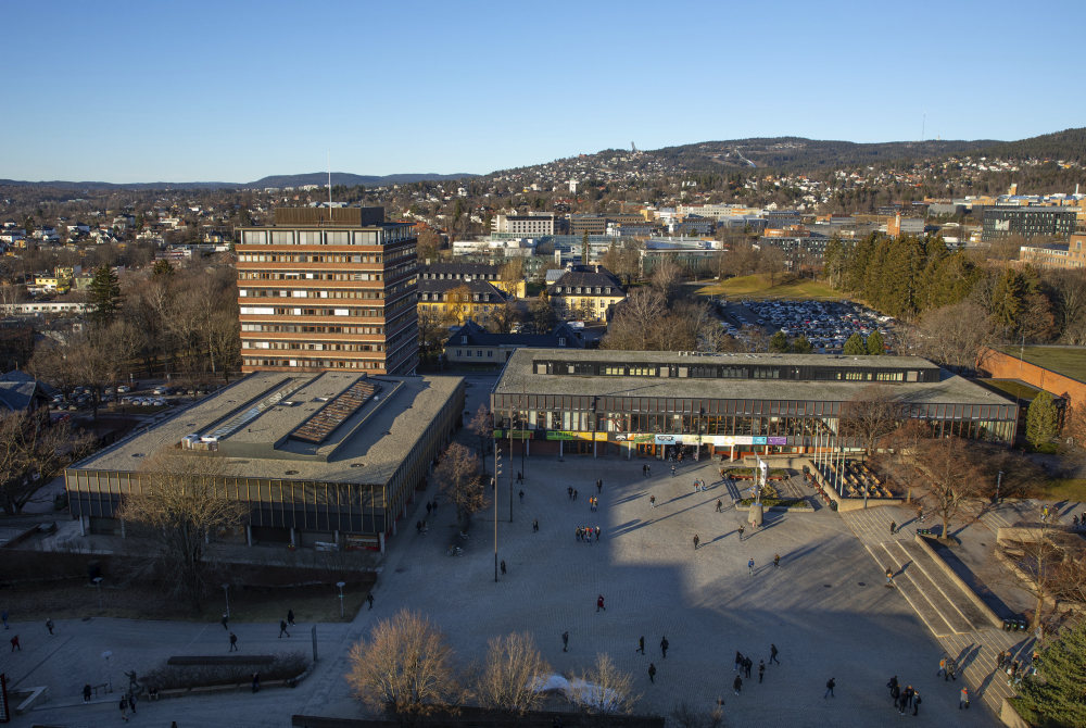 A bird's eye view of the University of Oslo campus