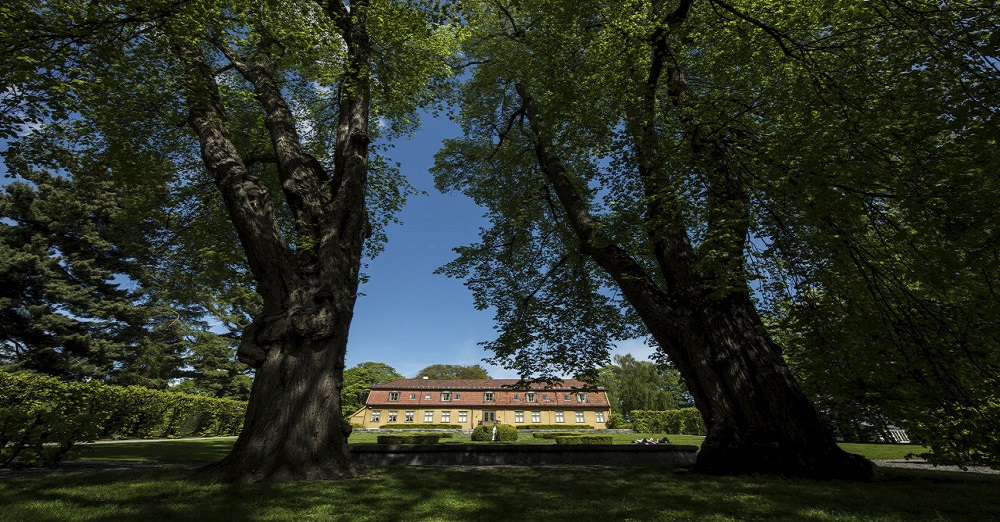 Bilde av Tøyen Hovedgård med trær rundt