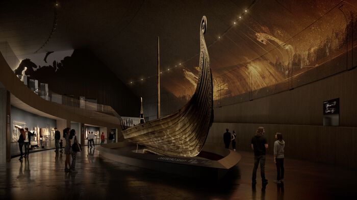 The Viking Ship in a new musem. 