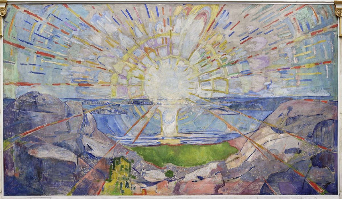 Edvard Munchs maleri Solen i Universitetets aula