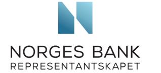 Logoen til Norges Bank i turkisblått med teksten "representantskapet"
