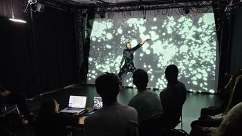 In September, RITMO welcomed Ukrainian composer Alisa Kobzar for a residency in the motion capture lab, which ended with a public music–dance performance as part of the Ultima Contemporary Music Festival.