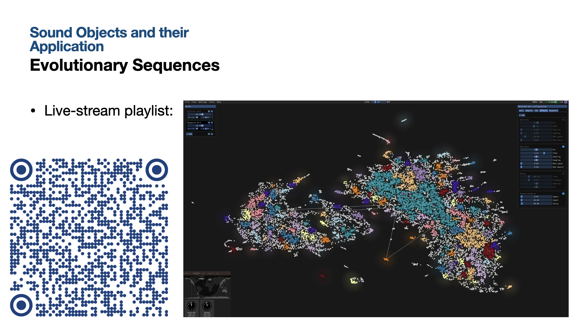 Sound Objects and their Application: Evolutionary Sequences, live-stream playlist