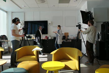 Jeans ,Furniture ,Chair ,Yellow ,Videographer.