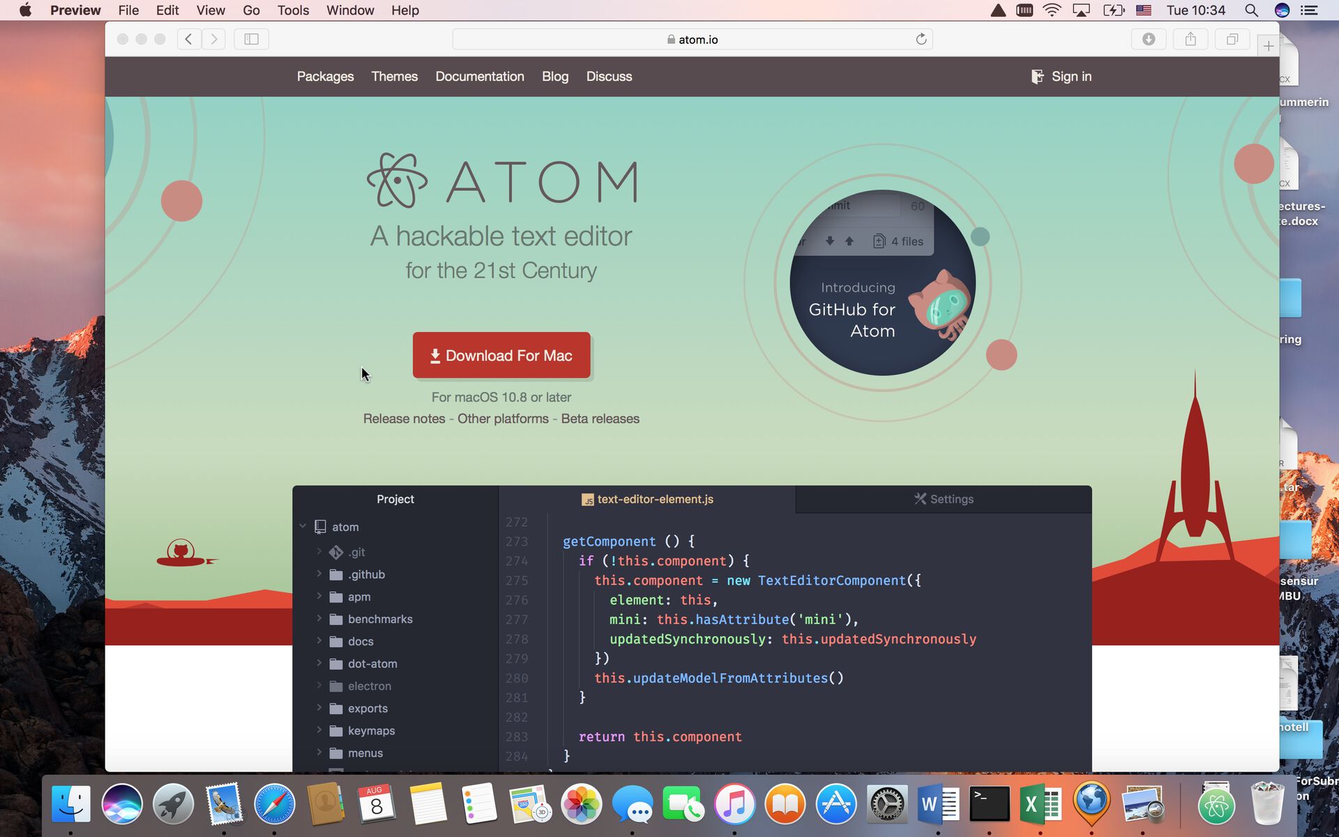 plain text atom for mac