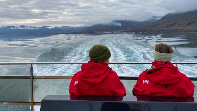 Foto: GEO-studenter på utveksling til UNIS på Svalbard. Foto: Guro Lilledal Andersen, UiO