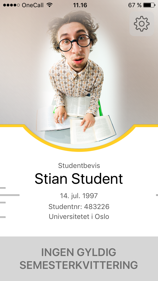 Studentbevis – rettleiing for mobil-appen - Universitetet i Oslo