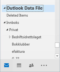 outlook data file menyvalg