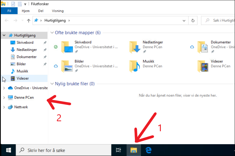 Screenshot of Windows Explorer (file explorer)